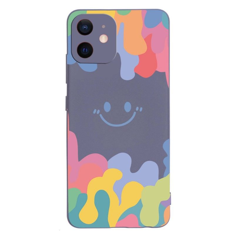 Case iPhone 12 / 12 Pro Silicone Smiling Splash