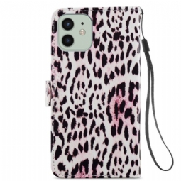 Kotelot iPhone 12 / 12 Pro Leopard-kuvio