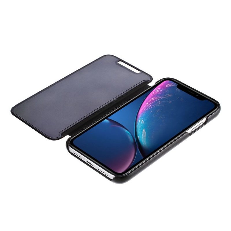 Case iPhone XR Murtumaton Puhelinkuoret Kotelot Flip Peilitehoste