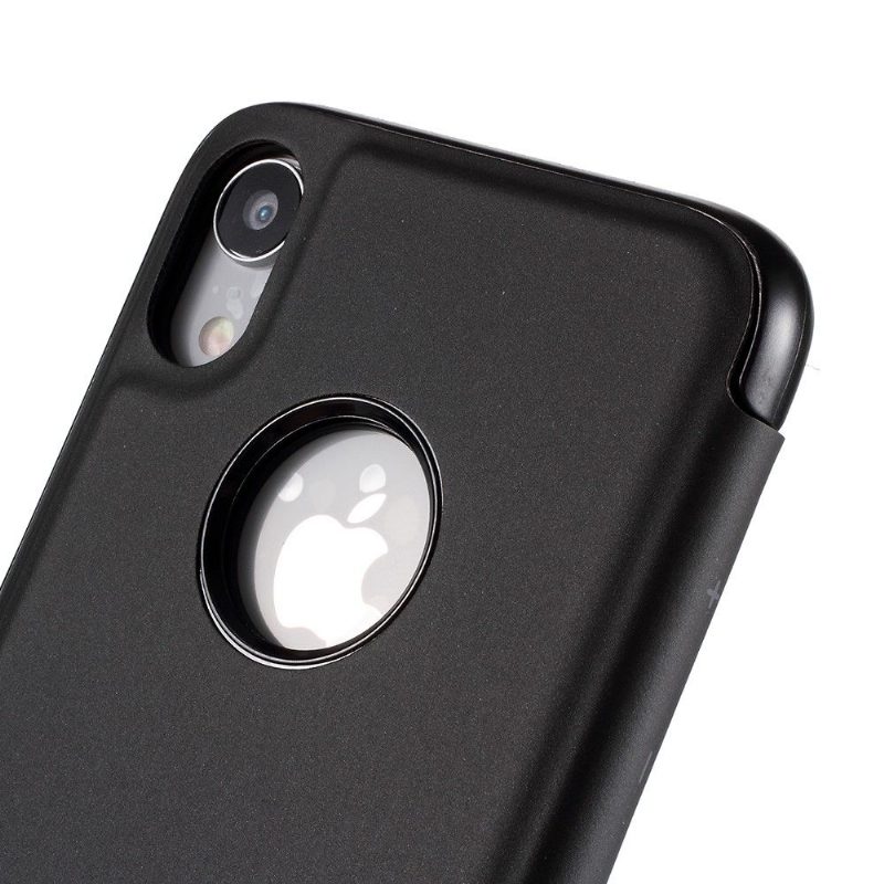 Case iPhone XR Murtumaton Puhelinkuoret Kotelot Flip Peilitehoste