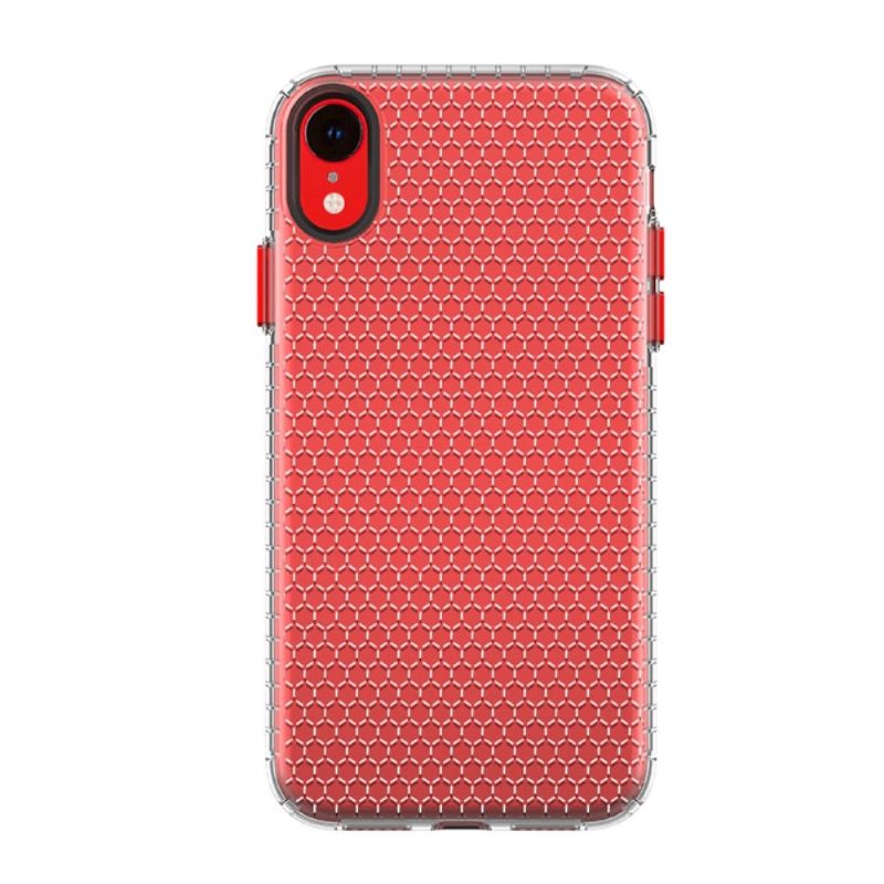 Kuori iPhone XR Honeycomb Läpinäkyvä