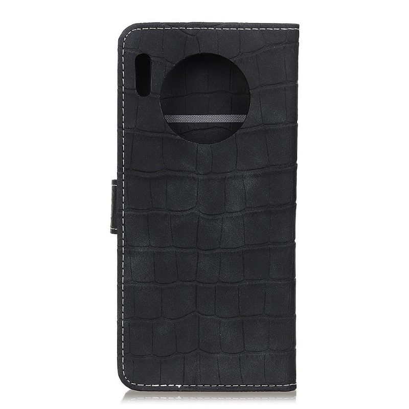 Flip Case Huawei Mate 30 Pro Hemming Croc Keinonahkaefekti