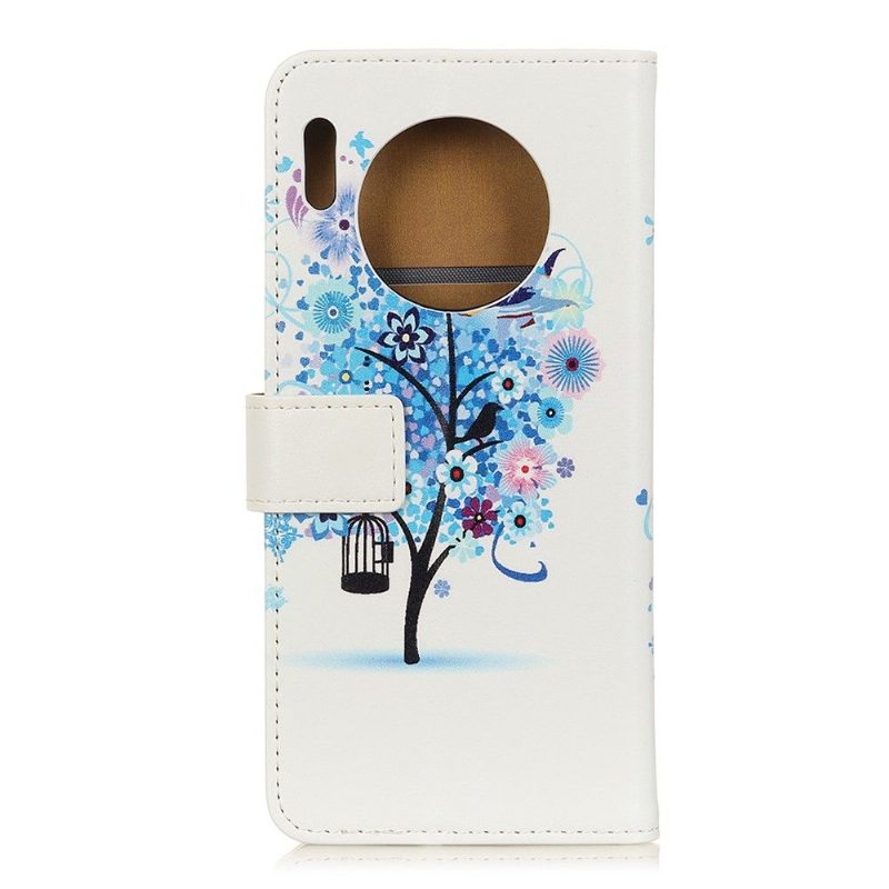 Flip Case Huawei Mate 30 Pro Hemming Sininen Puu