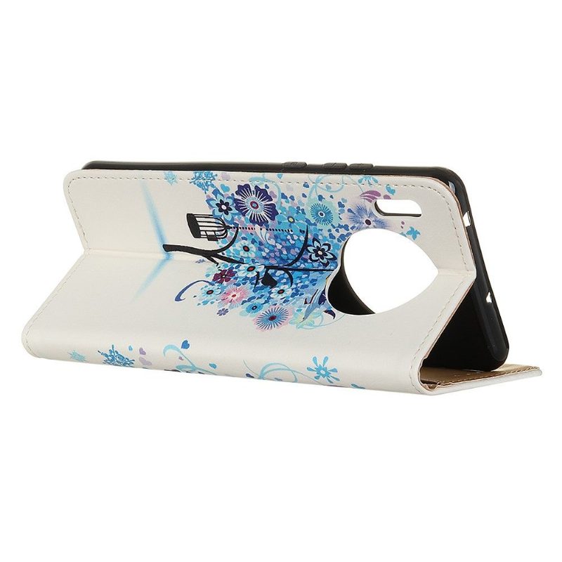 Flip Case Huawei Mate 30 Pro Hemming Sininen Puu