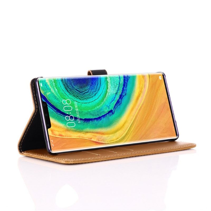 Kotelot Huawei Mate 30 Pro Faux Leather Retro