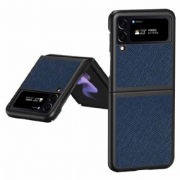 Case Samsung Galaxy Z Flip 4 Kotelot Flip Teksturoitu Nahkatyyli