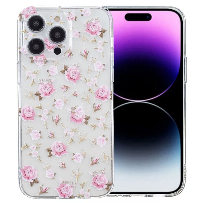 Case iPhone 16 Pro Max Puhelinkuoret Vaaleanpunainen Kukkakuvio