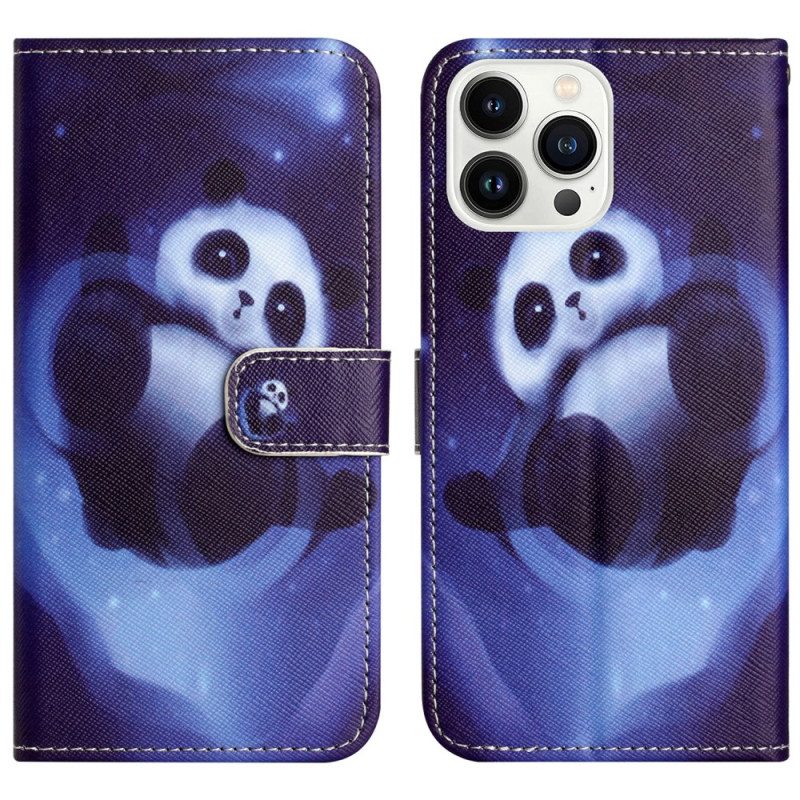 Kotelot iPhone 16 Pro Max Space Panda Strap