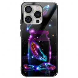 Kuori iPhone 16 Pro Max Karkaistu Lasi Fluoresoiva Höyhen