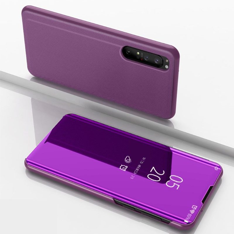 Case Sony Xperia 1 II Murtumaton Puhelinkuoret Kotelot Flip Peilitehoste