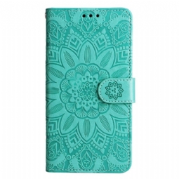 Flip Case Honor 90 Lite Suojaketju Kuori Mandala Hihnalla