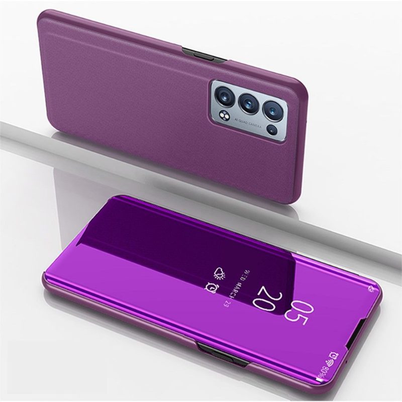 Kuori Oppo Reno 6 Pro 5G Kotelot Flip Peilitehoste