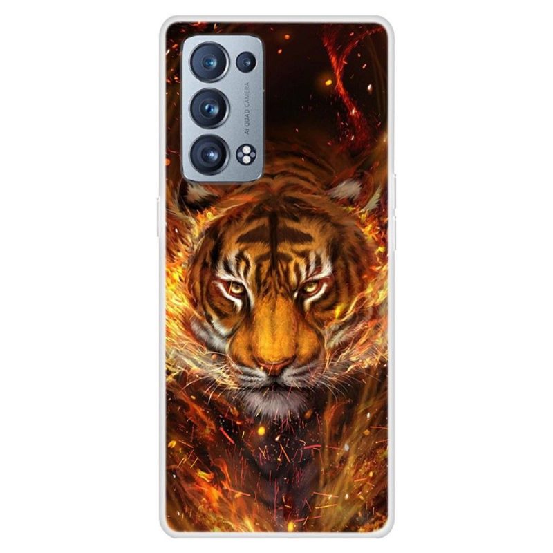 Kuori Oppo Reno 6 Pro 5G Suojakuori Fire Tiger