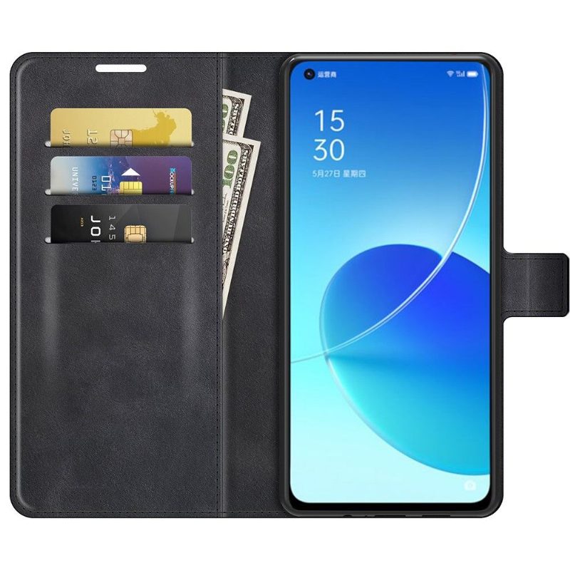 Nahkakotelo Oppo Reno 6 Pro 5G Lompakkokuori Style Nahka