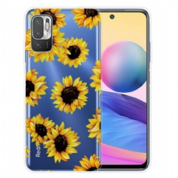 Kuori Xiaomi Redmi Note 10 5G Auringonkukat