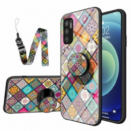 Kuori Xiaomi Redmi Note 10 5G Patchwork Magneettipidike