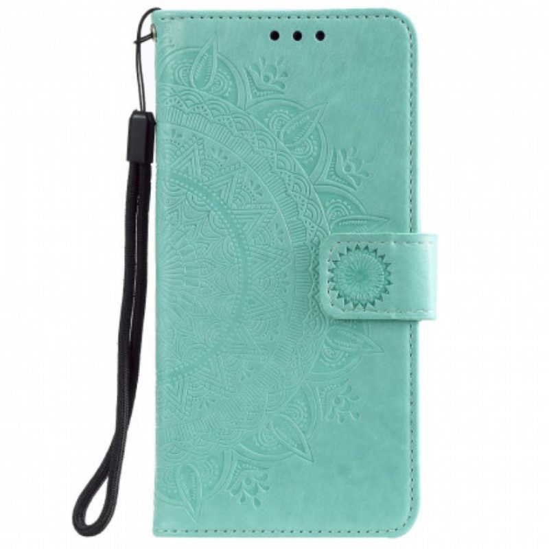 Nahkakotelo Xiaomi Redmi Note 10 5G Auringon Mandala