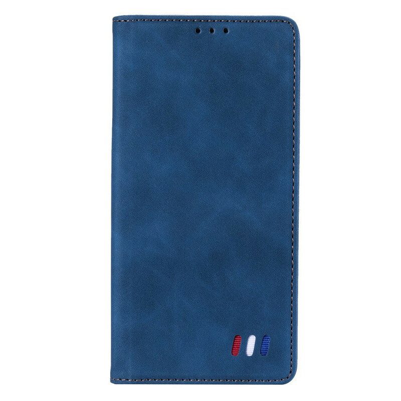 Puhelinkuoret Xiaomi Redmi Note 10 5G Kotelot Flip Tricolor Nahkatyyli