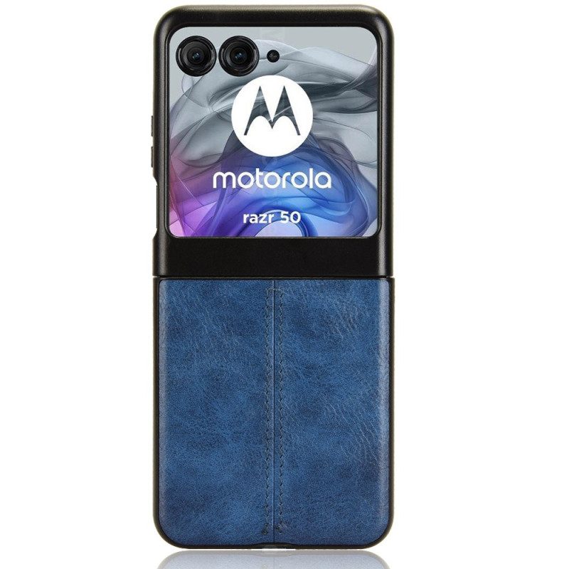 Puhelinkuoret Motorola Razr 50 Nahan Ompeleet