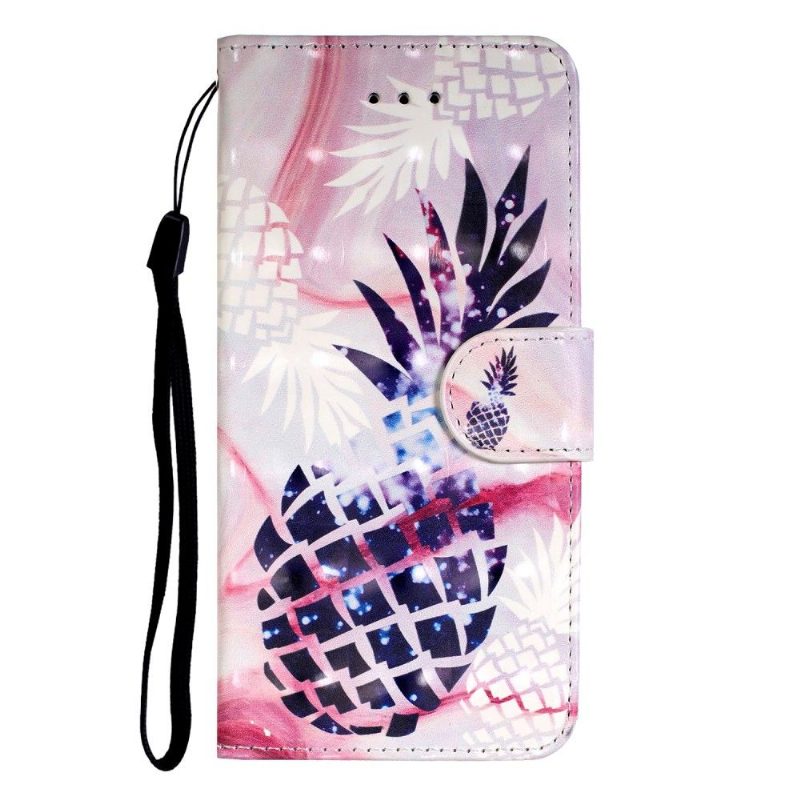 Flip Case Huawei P40 Pro Hemming Mosaic Ananas