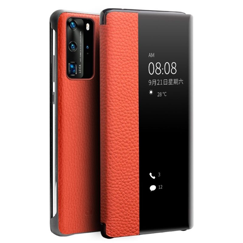 Kotelot Huawei P40 Pro Alkuperäinen Nahkaikkuna