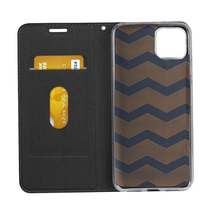 Flip Case Google Pixel 4 Hemming Style Nahka Hihnalla