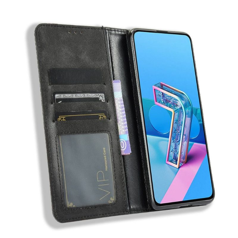 Flip Case Asus Zenfone 7 / Zenfone 7 Pro Hemming Cirénius-tyylinen Nahka