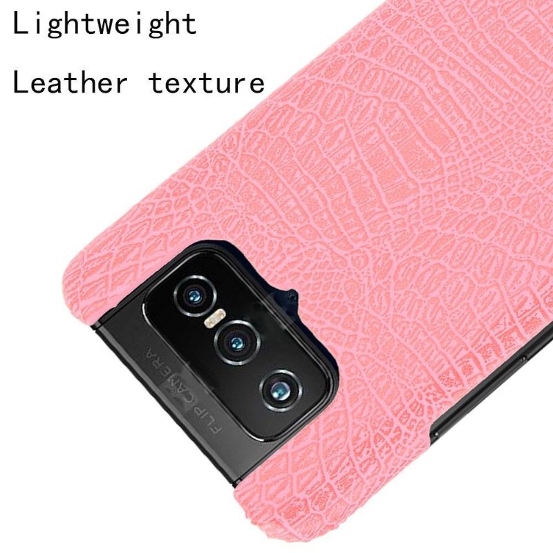 Kuori Asus Zenfone 7 / Zenfone 7 Pro Alkuperäinen Croco Skin Effect