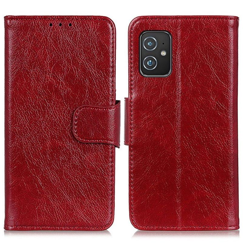 Flip Case Asus Zenfone 8 Hemming Ikääntynyt Nahkatyyli