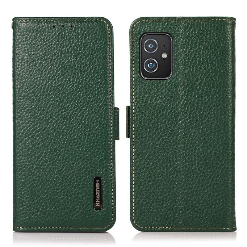 Flip Case Asus Zenfone 8 Hemming Khazneh Rakeinen Nahka