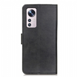 Nahkakotelo Xiaomi 12 Murtumaton Puhelinkuoret Marius Matte Leather Effect