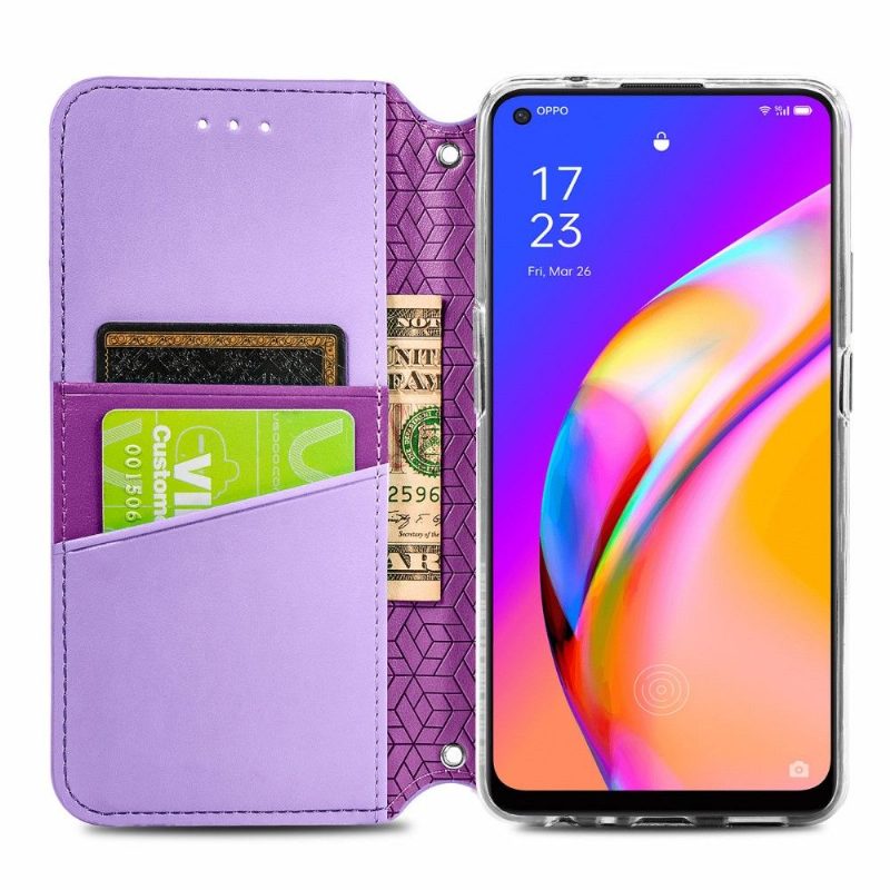 Nahkakotelo Oppo A94 5G Murtumaton Puhelinkuoret Chic Mandala Keinonahkaa