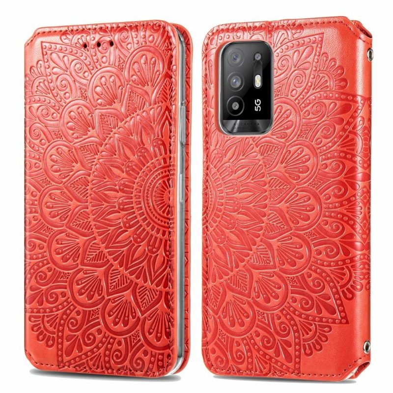 Nahkakotelo Oppo A94 5G Murtumaton Puhelinkuoret Chic Mandala Keinonahkaa