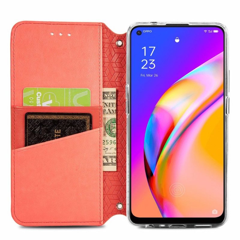 Nahkakotelo Oppo A94 5G Murtumaton Puhelinkuoret Chic Mandala Keinonahkaa