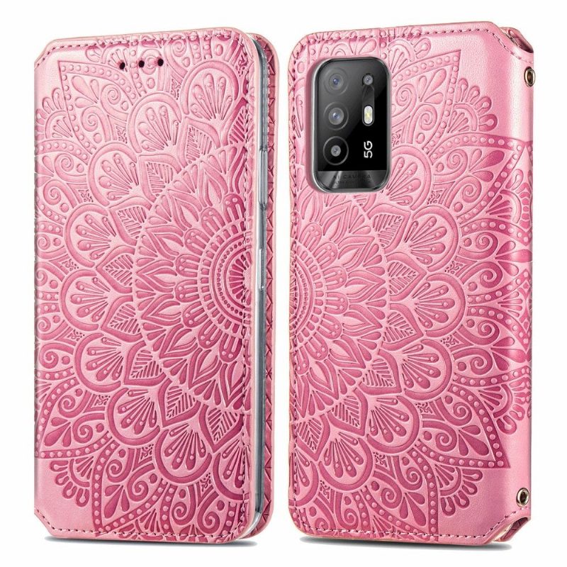 Nahkakotelo Oppo A94 5G Murtumaton Puhelinkuoret Chic Mandala Keinonahkaa