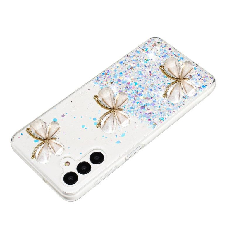 Case Samsung Galaxy S24 Fe Puhelinkuoret Fosforoivat 3d-perhoset