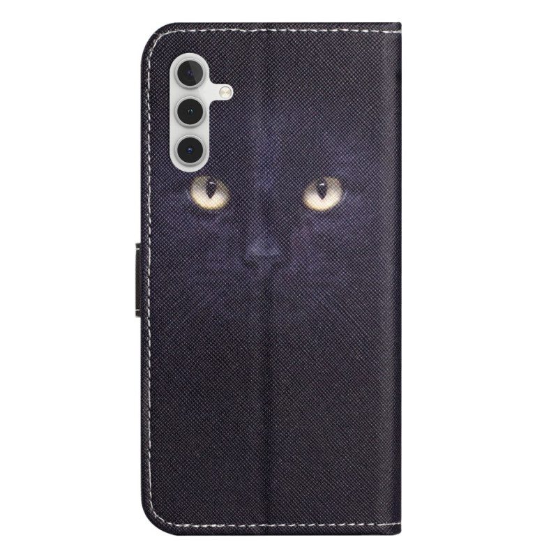 Kotelot Samsung Galaxy S24 Fe Puhelinkuoret Strappy Cat Eyes