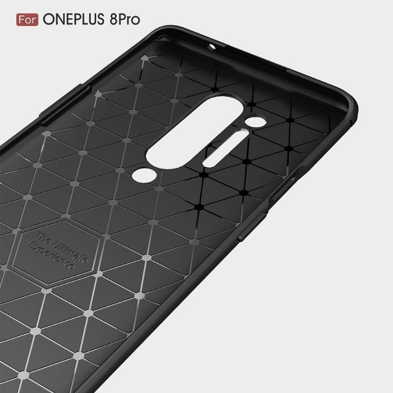 Case OnePlus 8 Pro Janice In Carbon Brushed Gel