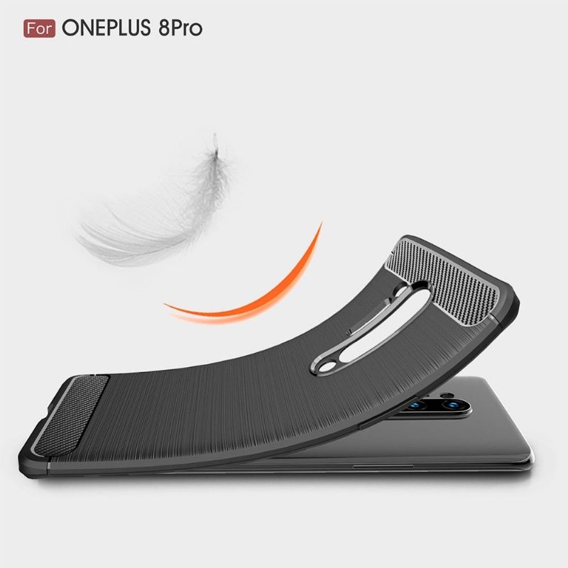 Case OnePlus 8 Pro Janice In Carbon Brushed Gel