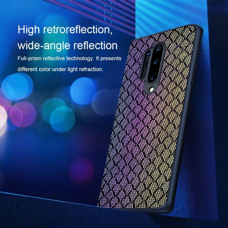 Case OnePlus 8 Pro Murtumaton Puhelinkuoret Shiny Series - Violetti / Kulta