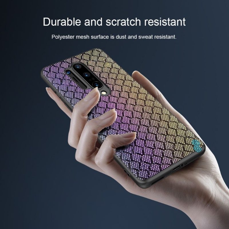 Case OnePlus 8 Pro Murtumaton Puhelinkuoret Shiny Series - Violetti / Kulta