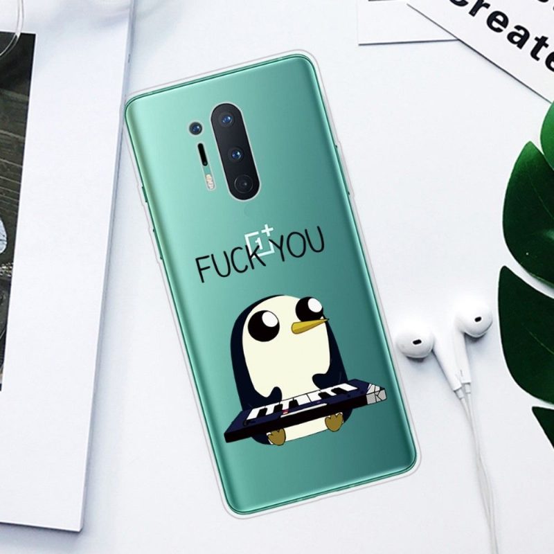 Kuori OnePlus 8 Pro Penguin Piano"hakkaa Vittuun"