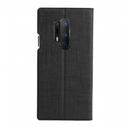 Nahkakotelo OnePlus 8 Pro Murtumaton Puhelinkuoret Braces -tukitoiminto