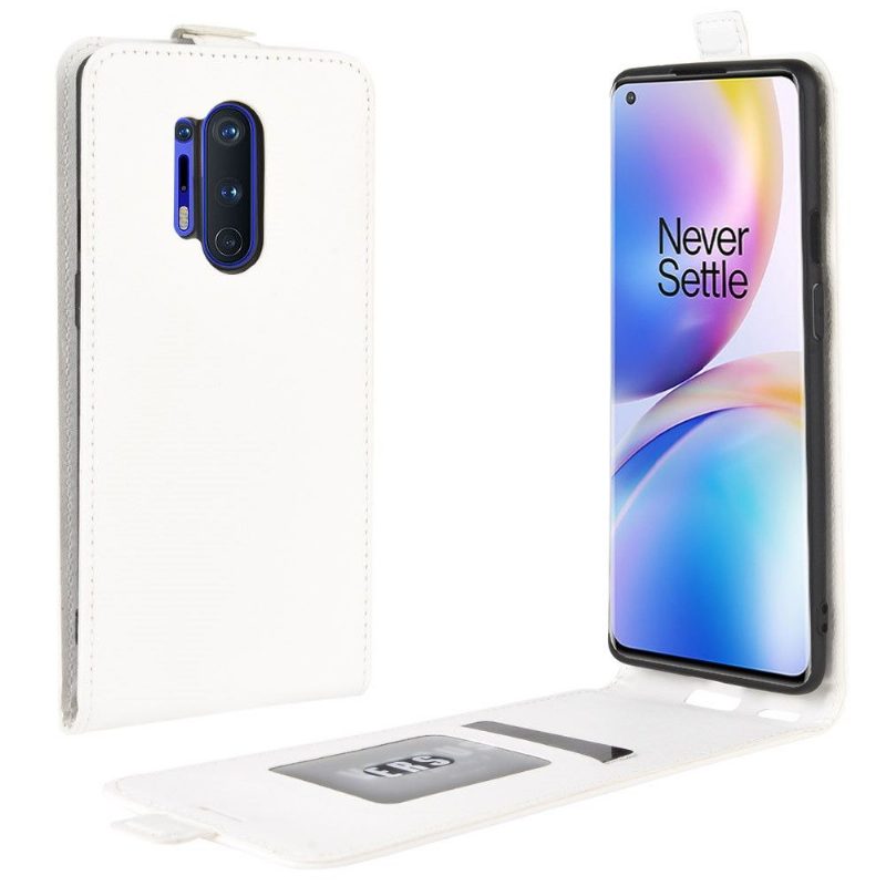 Nahkakuori OnePlus 8 Pro Hemming Kotelot Flip Keinonahka Pystysuora