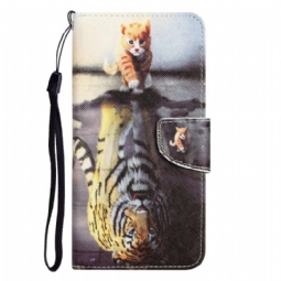 Flip Case Samsung Galaxy S23 Plus 5G Suojaketju Kuori Vain Stringikissat