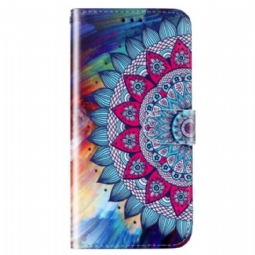 Kotelot Samsung Galaxy S23 Plus 5G Suojaketju Kuori Värikäs Strappy Mandala