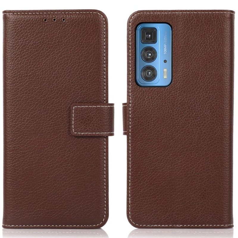 Kotelot Motorola Edge 20 Pro Claudia Grained Faux Leather