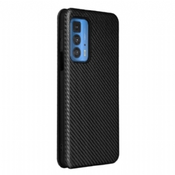 Nahkakotelo Motorola Edge 20 Pro Murtumaton Puhelinkuoret Carbon Fiber Leatherette