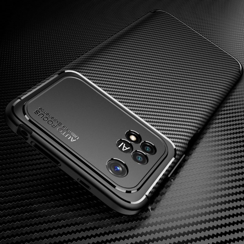 Case Poco M4 Pro 4G Murtumaton Puhelinkuoret Style Carbon Fiber