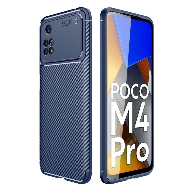 Case Poco M4 Pro 4G Murtumaton Puhelinkuoret Style Carbon Fiber